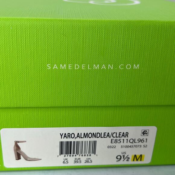 Sam Edelman Yaro Ankle Strap Block Heel Sandal Buckle Almond Women's 9.5 M - Picture 11 of 11